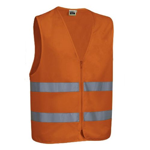 Gilet De Sécurité - Chasuble Zippé - Ref Wagon - Orange Fluo