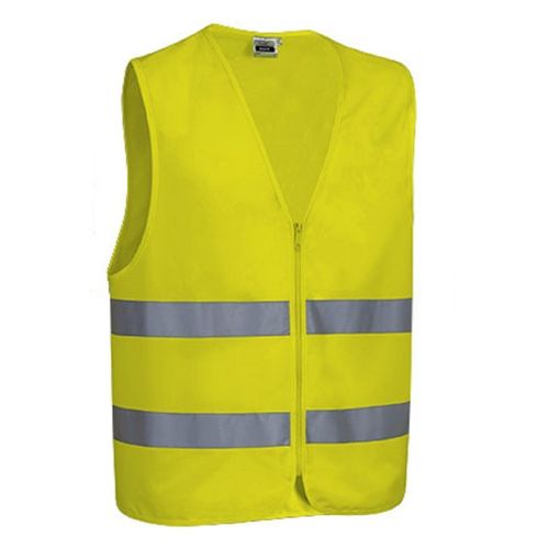 Gilet De Sécurité - Chasuble Zippé - Ref Wagon - Jaune Fluo