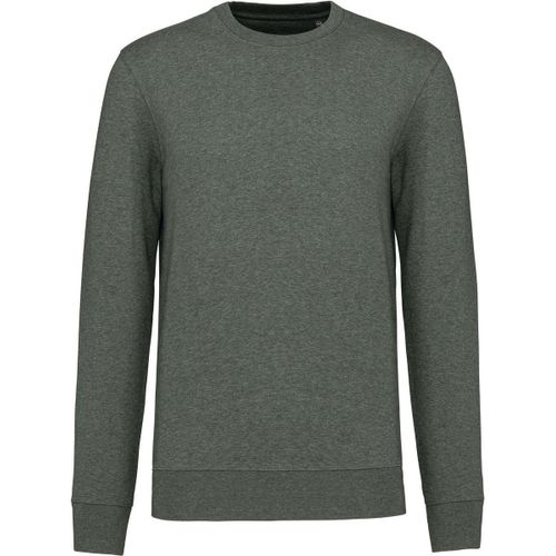 Sweat Col Rond Écoresponsable - Mixte - K4025 - Vert Kaki Chiné