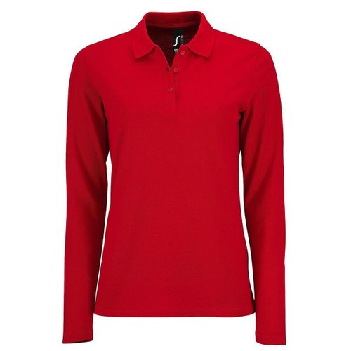 Polo Manches Longues - Femme - 02083 - Rouge
