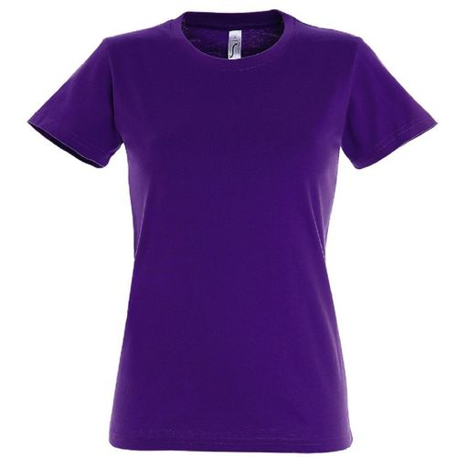 T-Shirt Manches Courtes - Femme - 11502 - Violet Foncé