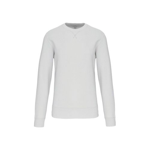 Sweat Col Rond - Unisexe - K442 - Blanc