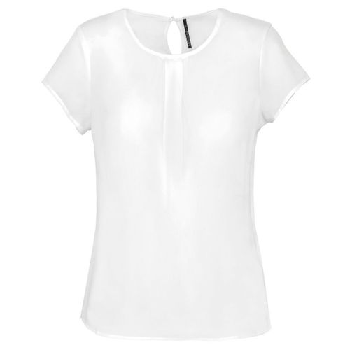 Blouse Matière Crêpe - Femme - K5002 - Blanc Cassé