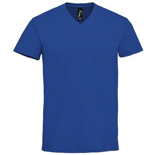 T-Shirts Col V Manches Courtes - Homme - 02940 - Bleu Roi