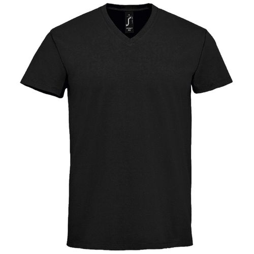 T-Shirts Col V Manches Courtes - Homme - 02940 - Noir