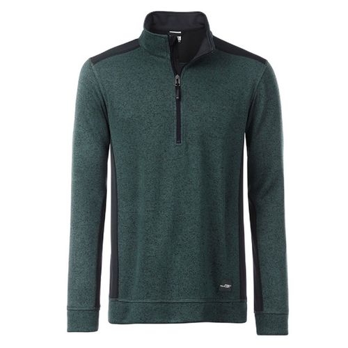 Sweat Polaire De Travail - Jn864 - Vert Foncé