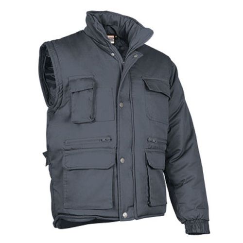 Veste Matelassée Manches Amovibles - Homme - Ref Miracle - Gris