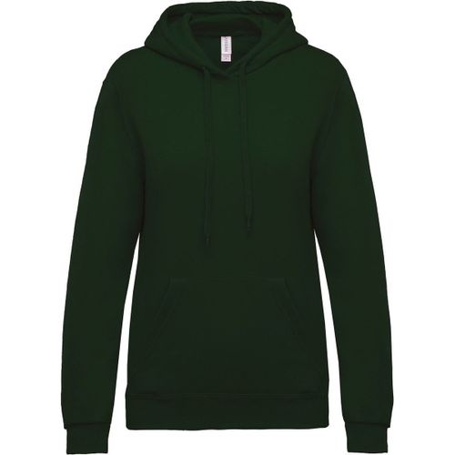 Sweat-Shirt À Capuche - Femme - K473 - Vert Foncé