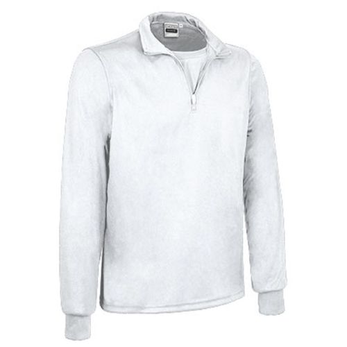 Polo Col Zippé Manches Longues - Homme - Réf Nairobi - Blanc