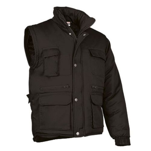 Veste Matelassée Manches Amovibles - Homme - Ref Miracle - Noir