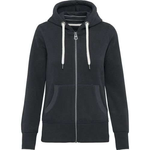 Veste À Capuche Aspect Vintage - Femme - Kv2307 - Gris Foncé
