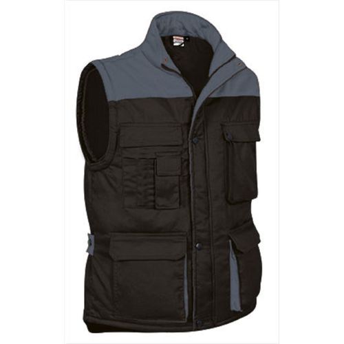 Gilet Doudoune De Travail Sans Manches - Homme - Ref Thunder - Black Gris