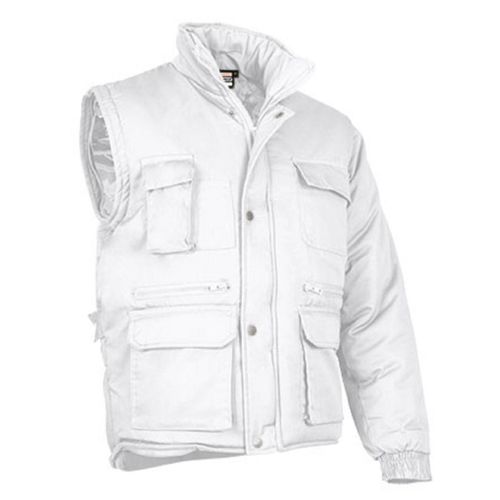 Veste Matelassée Manches Amovibles - Homme - Ref Miracle - Blanc