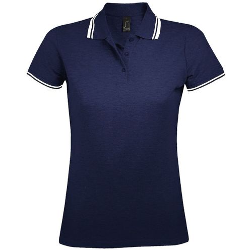 Polo Femme - 00578 - Bleu Marine Et Blanc