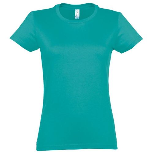 T-Shirt Manches Courtes - Femme - 11502 - Bleu Caraïbes