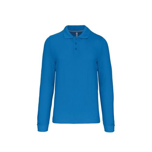 Polo Manches Longues - Homme - K243 - Bleu Tropical