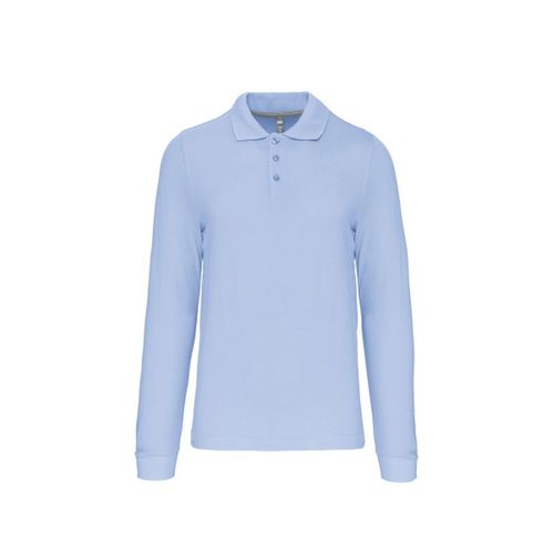 Polo Manches Longues - Homme - K243 - Bleu Ciel