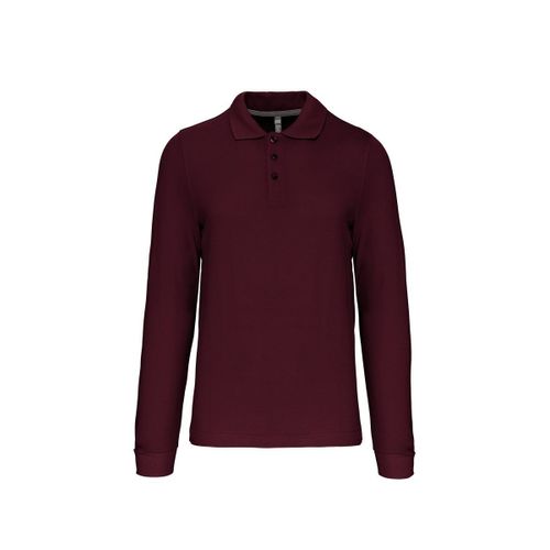 Polo Manches Longues - Homme - K243 - Rouge Vin
