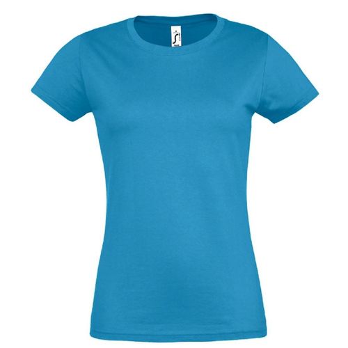 T-Shirt Manches Courtes - Femme - 11502 - Bleu Aqua