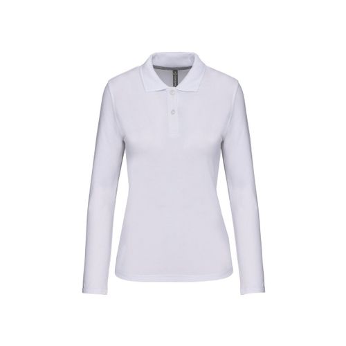 Polo Manches Longues - Femme - K244 - Blanc