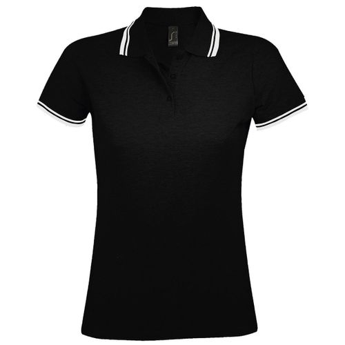 Polo Femme - 00578 - Noir Et Blanc