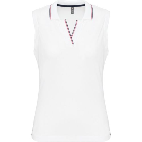 Polo Femme Sans Manches - Blanc - K224