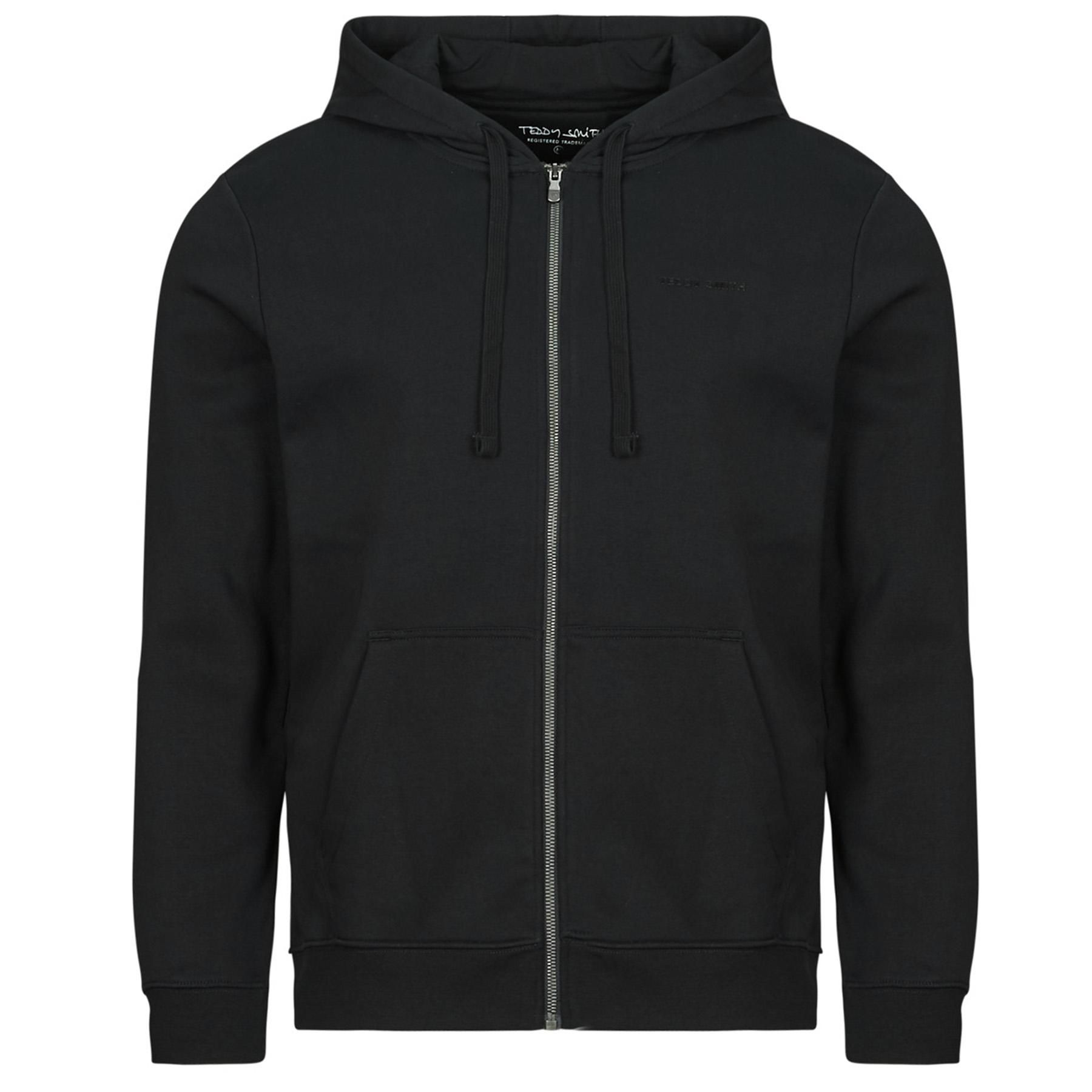 Vestes Sweats Zippés Capuche Teddy Smith Giclass Little Noir
