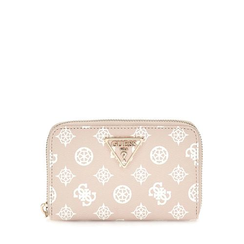 Compagnon / Portefeuille Guess Laurel Slg Large Zip Sand Logo PG850014