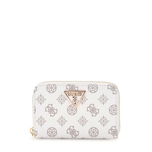 Compagnon / Portefeuille Guess Laurel Slg Large Zip White Logo PG850014