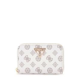 Compagnon / Portefeuille Guess Laurel Slg Large Zip White Logo PG850014