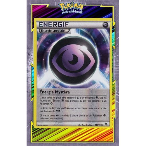 Carte Pokémon Energie Mystère Reverse- Xy4:Vigueur Spectrale - 112/119