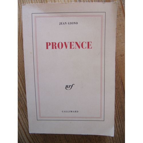 Provence Par Jean Giono