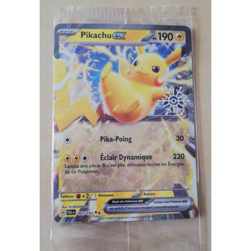 Carte Pokemon Pikachu Ex Paldea 063/193