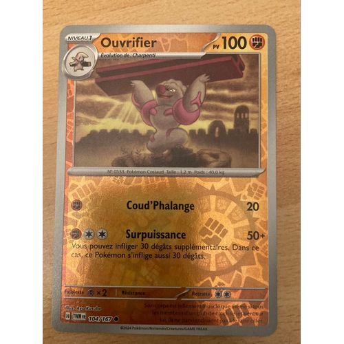 (2468) Ouvrifier 104/167 Pokemon 