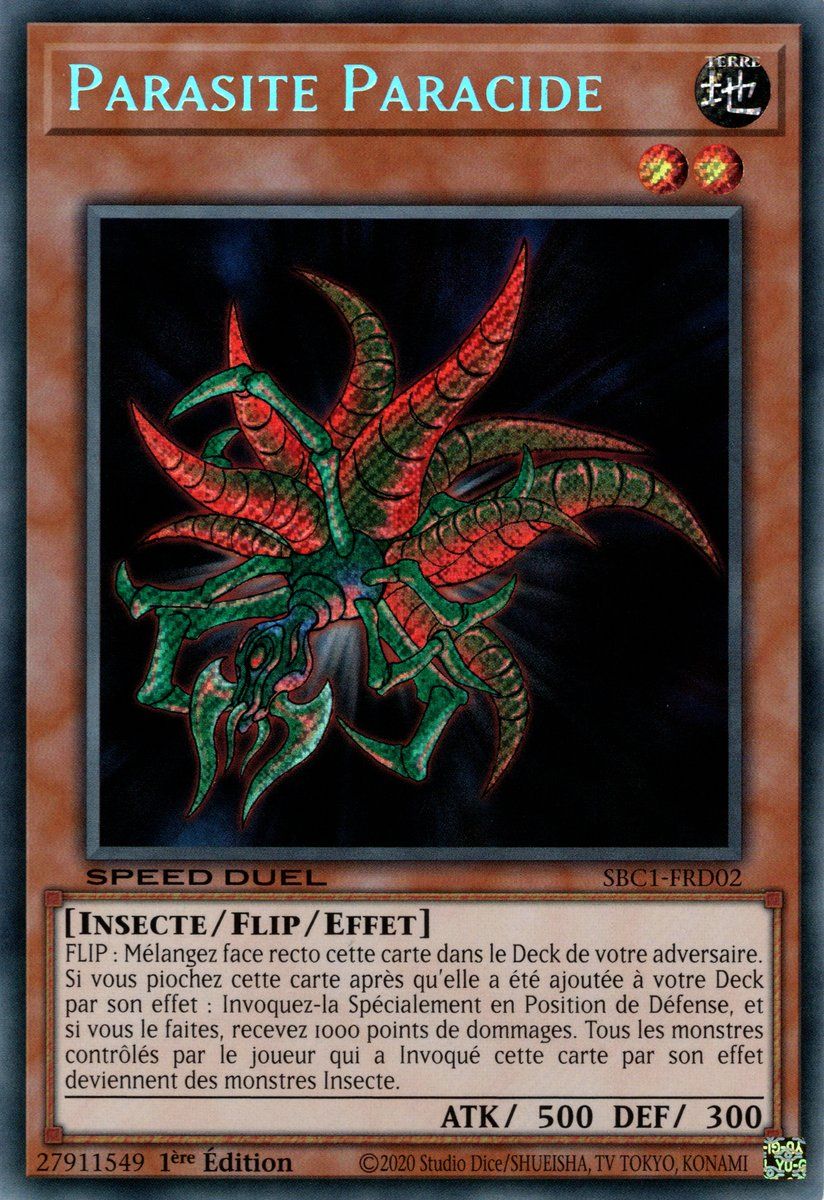 Yu Gi Oh Sbc1 Frd02 Parasite Paracide Secrete Rare