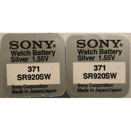 Lot de 2 Piles Sony 371 / SR920SW