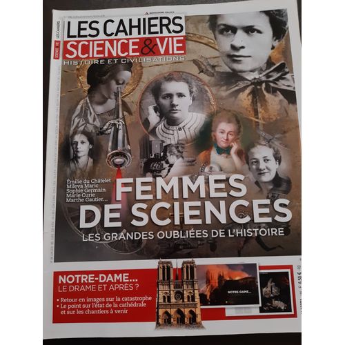 Les Cahiers De Science Et Vie N° 186 - Femmes De Sciences - Les Grandes Oubliées De L'histoire