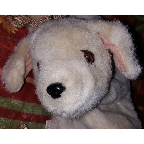 Sac À Dos Pyjama Peluche Chien Crème 26/37 Cm