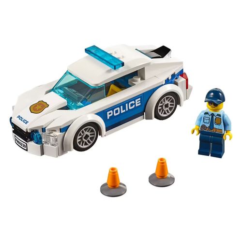 Lot 2 boites Collection LEGO City : Le bateau de course + La voiture de police