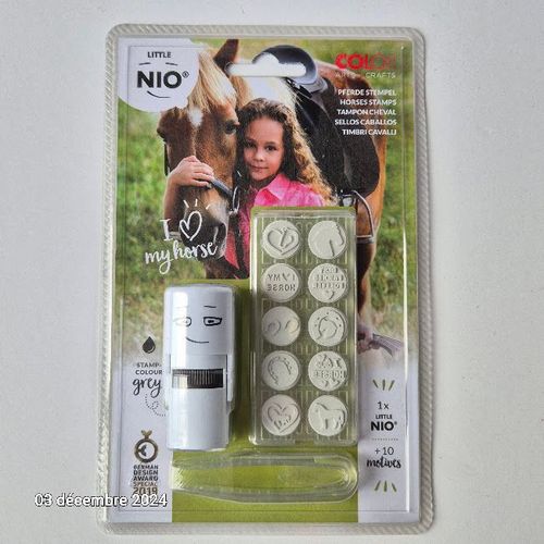 Tampon Automatique Diy Little Nio, Sur Le Thème Du Cheval, My Horse Et 10 Motifs