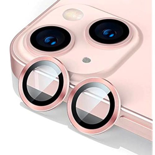Protection Verre Appareil Photo Iphone 15 Anneau Métal Rose