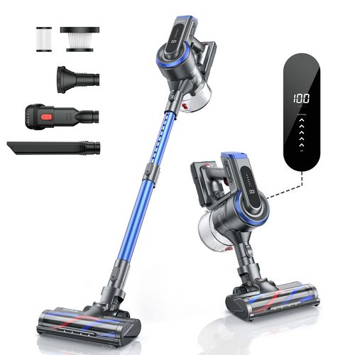 S12 Aspirateur Balai Sans Fil Puissant 33Kpa Batterie Amovible Écran Tactile HD Nettoyeur Laveur Ménager
