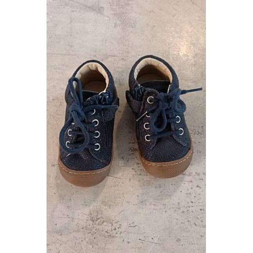 Chaussures Premiers Pas - Naturino Cocoon Zip Suède Blue - 19