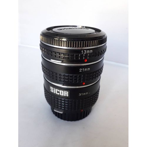 SICOR JEU DE 3 TUBES ALLONGE MACRO POUR SERIES OM 13MM/21MM/31MM