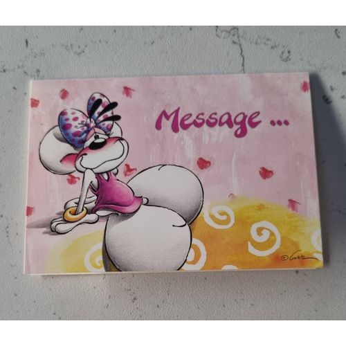 Petite Carte Rose Message Diddl