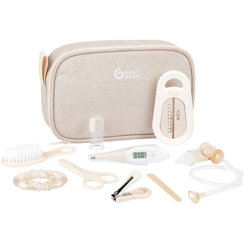 Trousse De Toilette Bébé Avec 9 Accessoires Sand - Beige