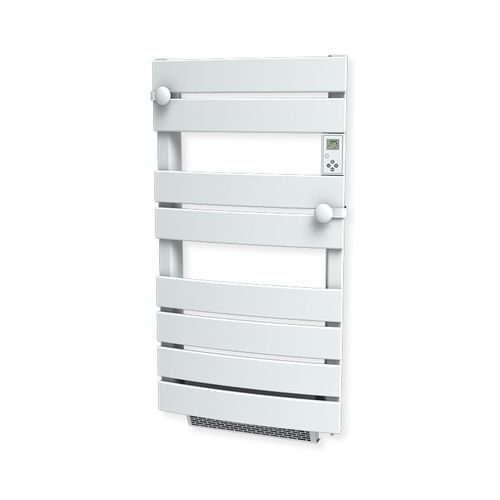 Radiateur sèche-serviette 750W + soufflerie 1000W - Cintré à lames plates