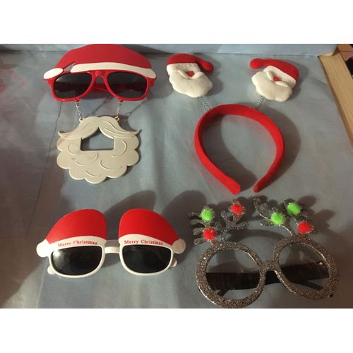 Lot Deguisement / Accessoires De Noel : Lunettes, Serre Tête, Bracelet