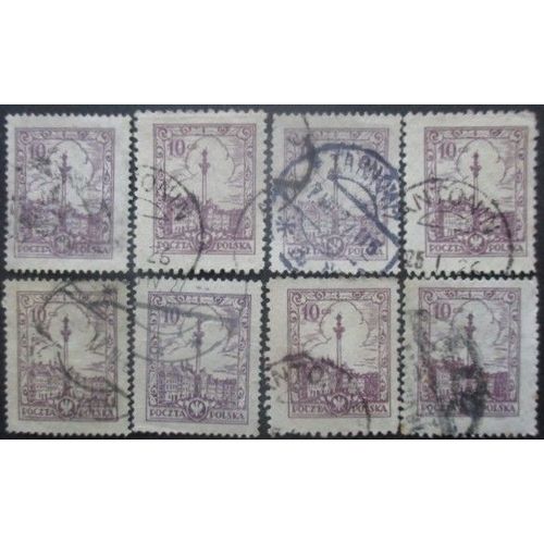 Pologne N°314 X 8 Oblitéré