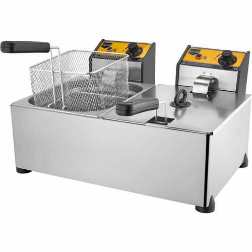 Friteuse double professionnelle 10+10l 